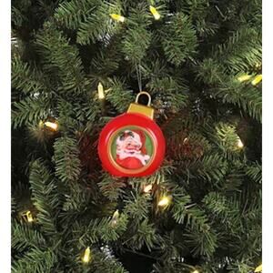 Mr Christmas 5" Retro Santa Holiday Blow Mold Red  NEW